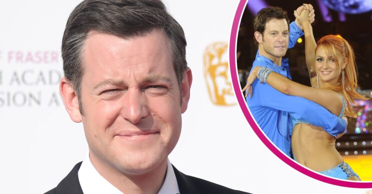Matt Baker smiling and on Strictly with Aliona