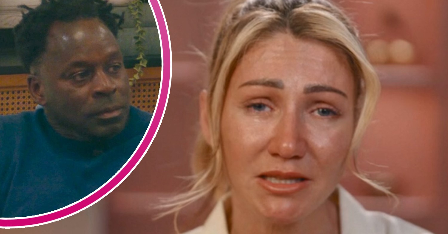 Vicky from My Mum Your Dad crying and David inset