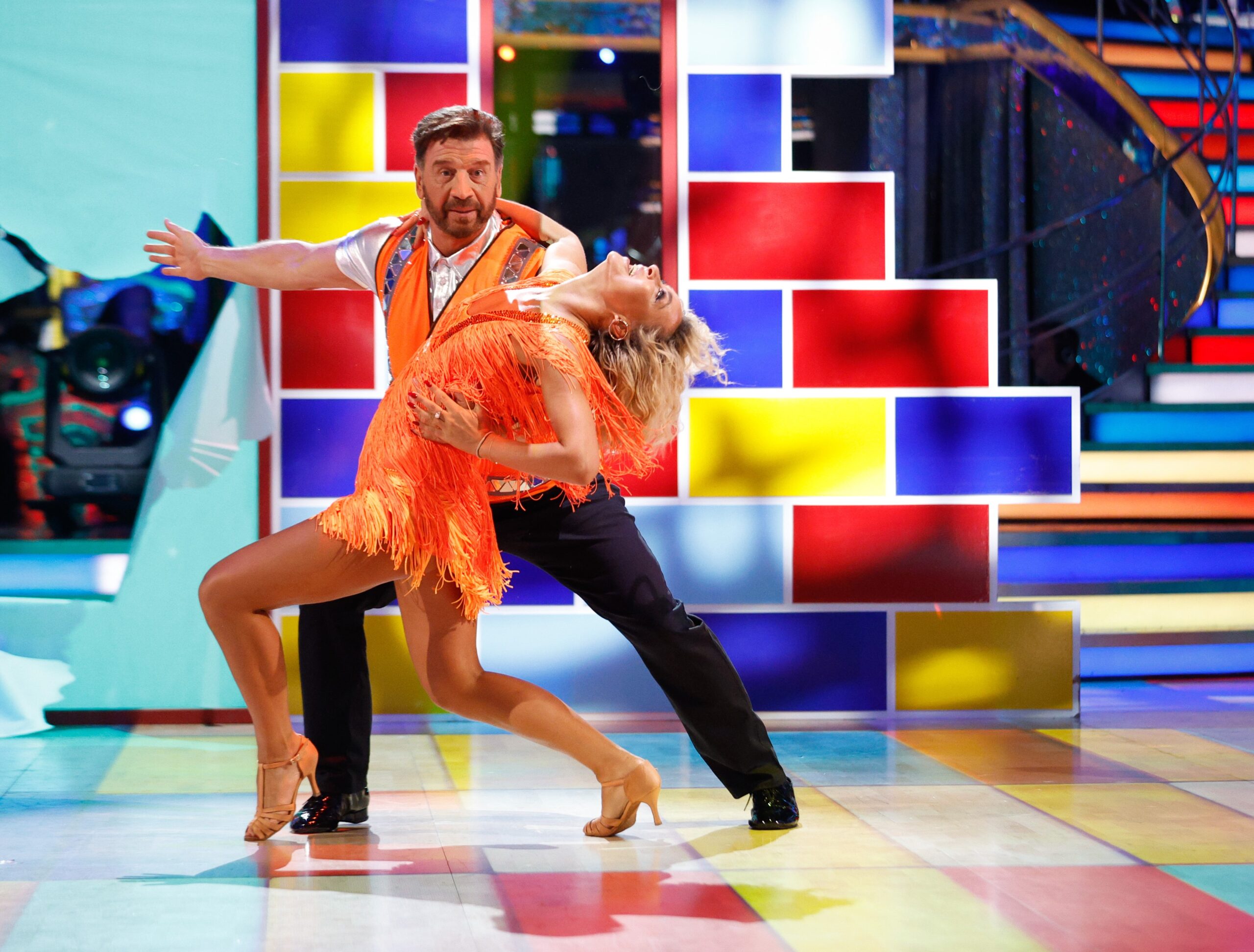 Nick Knowles and Luba Mushtuk dancing on Strictly