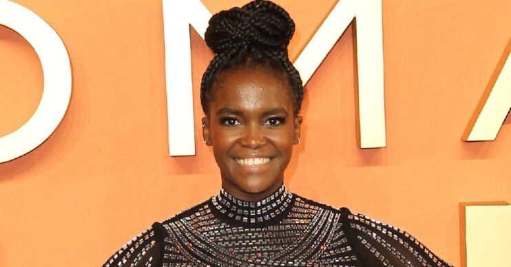 Strictly star Oti Mabuse smiling at event