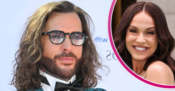 Pete Wicks at the BAFTAs and Vicky Pattison smiling at event
