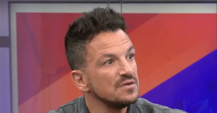 Peter Andre gazing in front