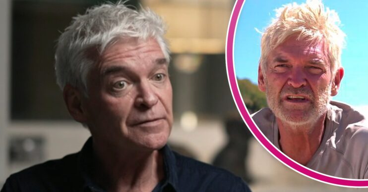 Phillip Schofield talking in BBC interview and on Channel 5's Cast Away