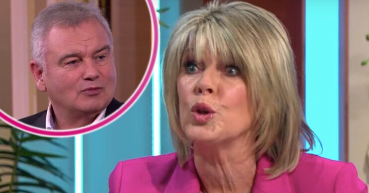 Eamonn Holmes and Ruth looking serious