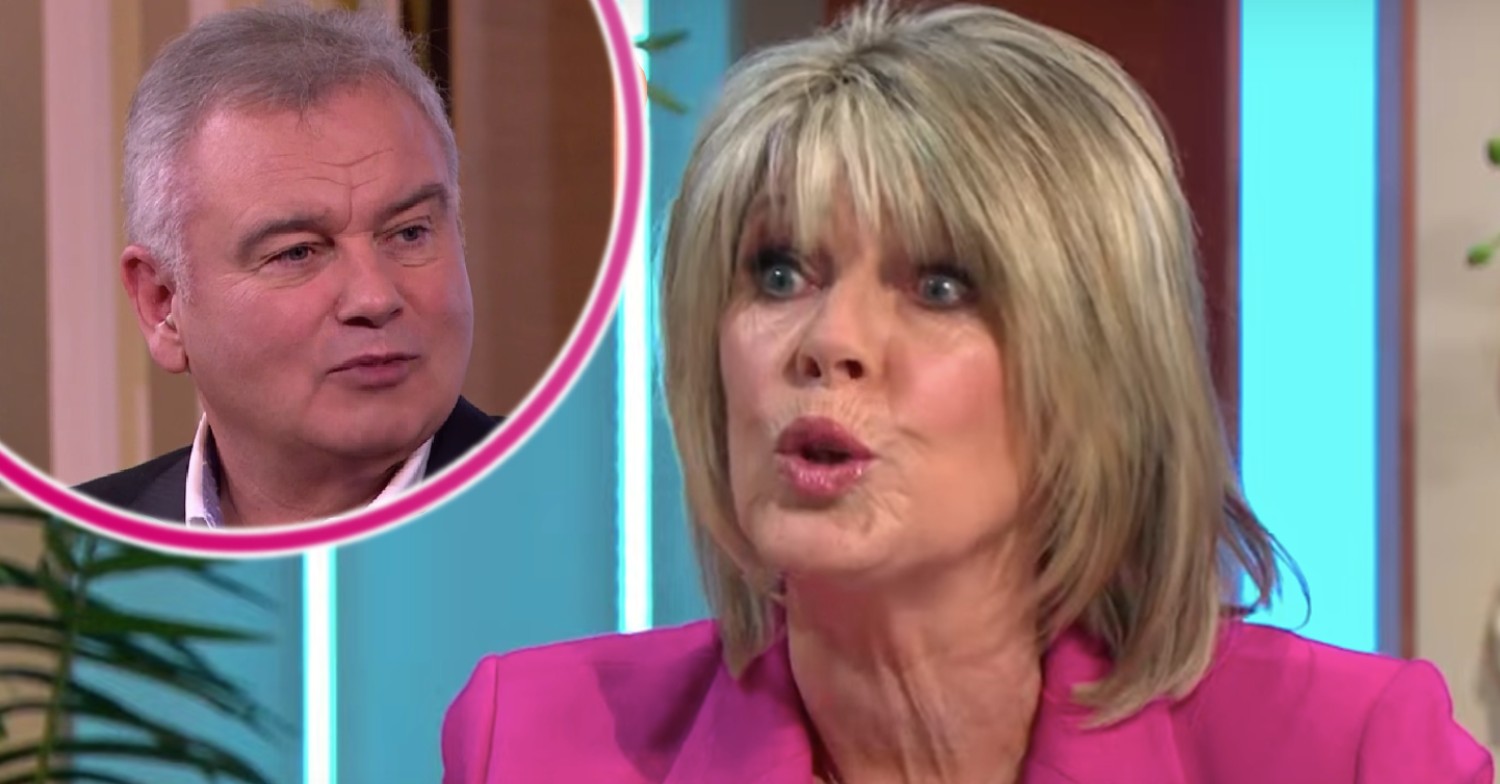 Eamonn Holmes and Ruth looking serious