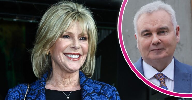 Ruth Langsford smiling and Eamonn Holmes looking at camera in ED composite image