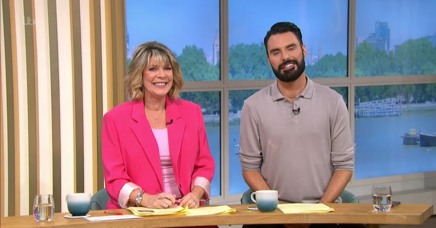 Ruth Langsford and Rylan Clark smiling