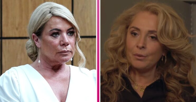 Composite image of Sharon and Chrissie on EastEnders (Credit: BBC/Composite: ED!)