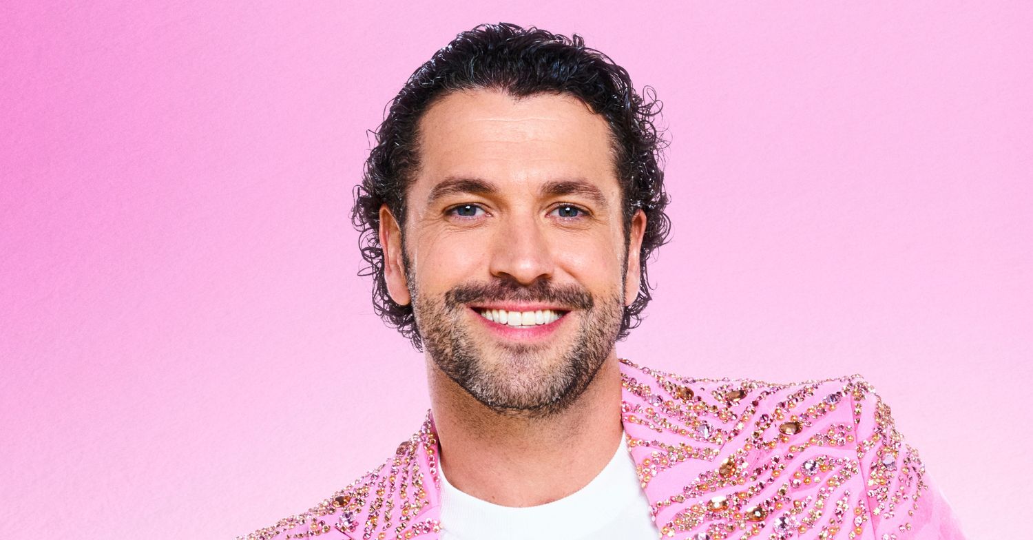 Shayne Ward smiling in Strictly press photo