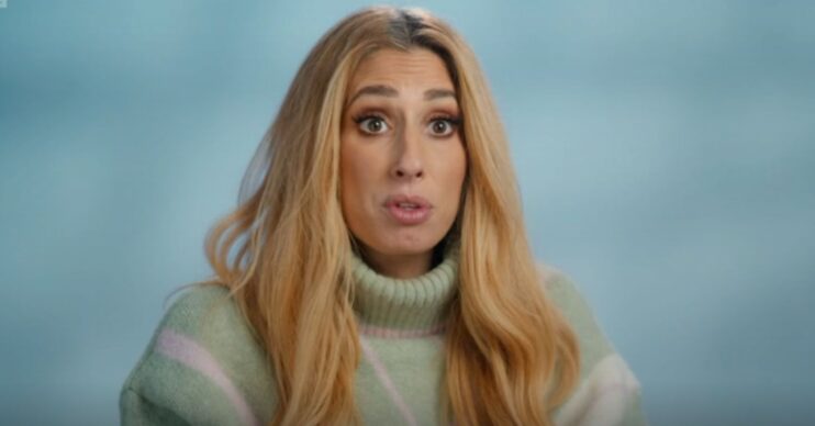 Stacey Solomon gazing in front
