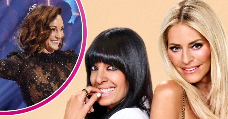 Claudia Winkleman, Tess Daly and Shirley Ballas smiling on Strictly