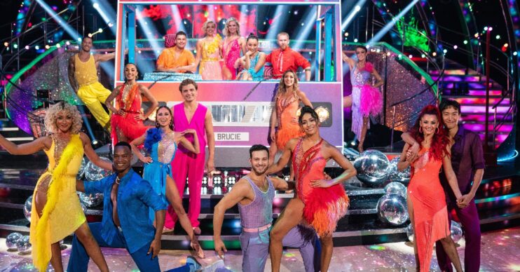 Strictly 2024 pro dancers in the ballroom