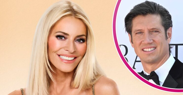 Tess Daly in Strictly promo pic and Vernon Kay at the BAFTAs