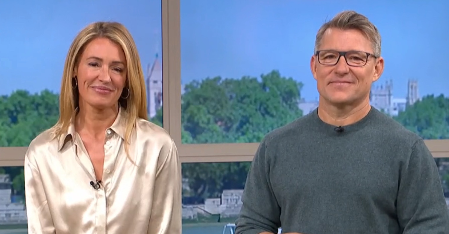 Cat Deeley and Ben Shephard smiling on This Morning
