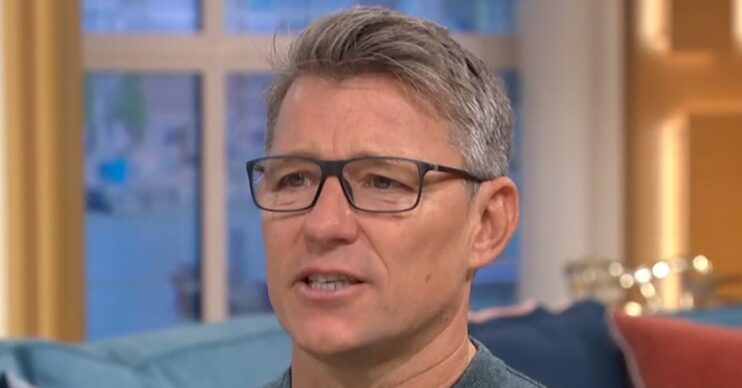 Ben Shephard with serious expression on This Morning