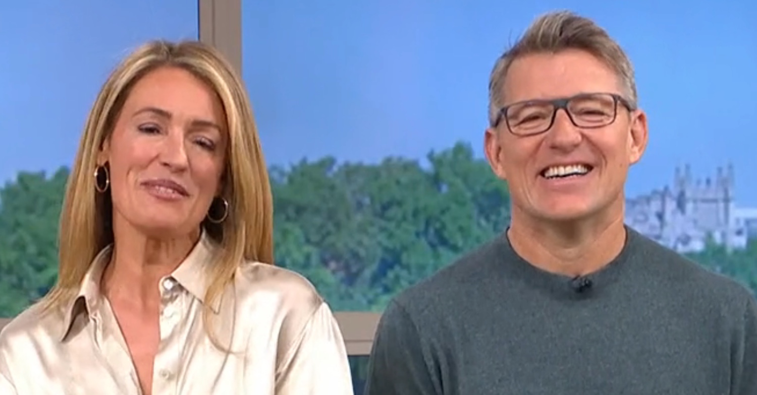Cat and Ben laughing on This Morning