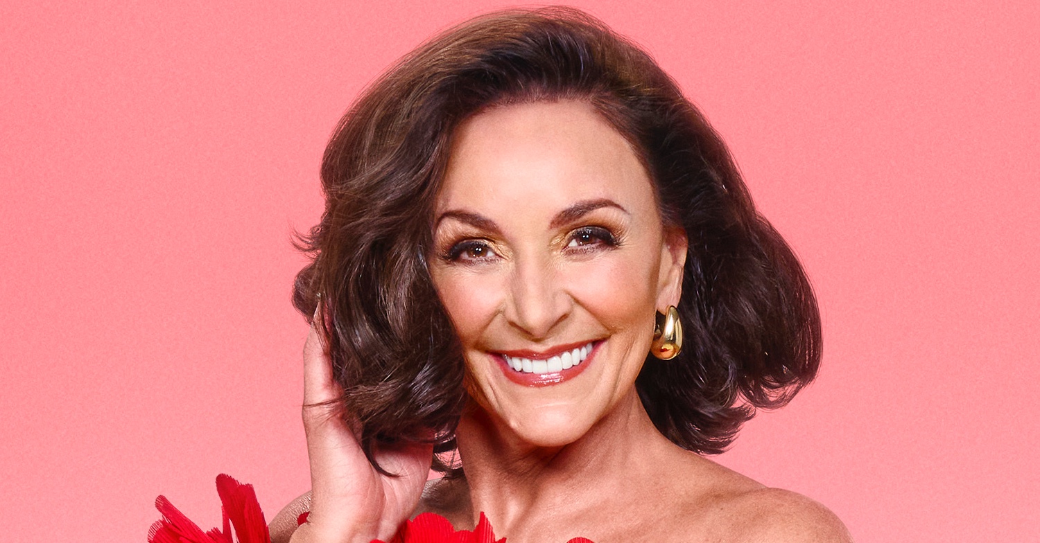 Shirley Ballas smiling and touching her hair or the Strictly Come Dancing promotional pictures