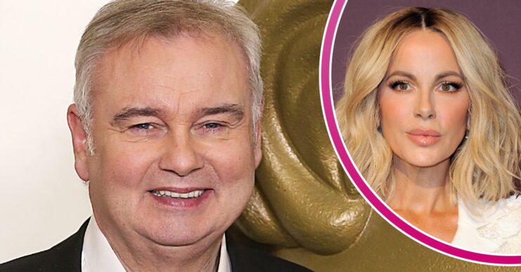 Eamonn Holmes smiling beside a pouting Kate Beckinsale