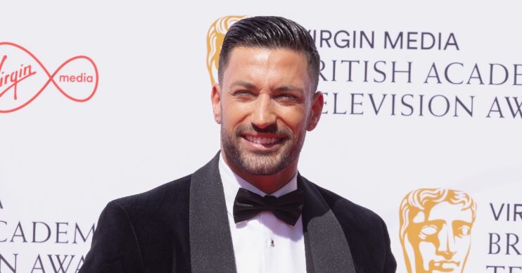 Strictly star Giovanni Pernice smiling at the BAFTAs