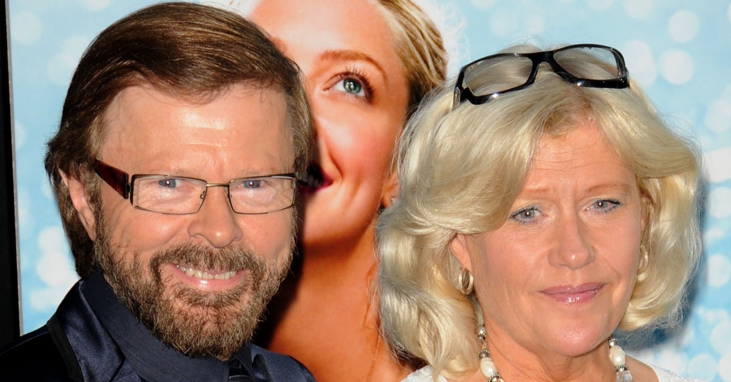 Björn Ulvaeus smiling with his ex-wife Lena