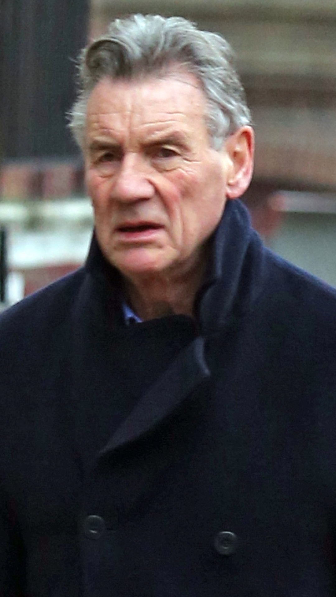 Sir Michael Palin frowning