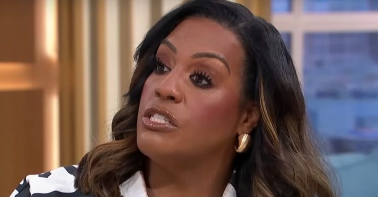 Alison Hammond talking passionately on This Morning