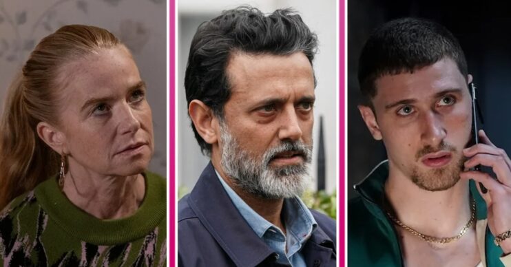 Bianca, Nish and Harry on EastEnders