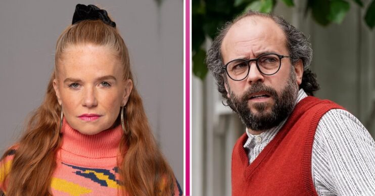 Reiss and Bianca look serious in EastEnders