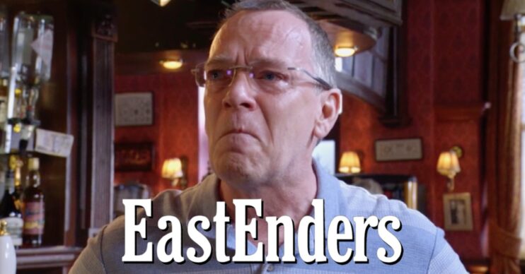 Ian Beale looking upset on EastEnders
