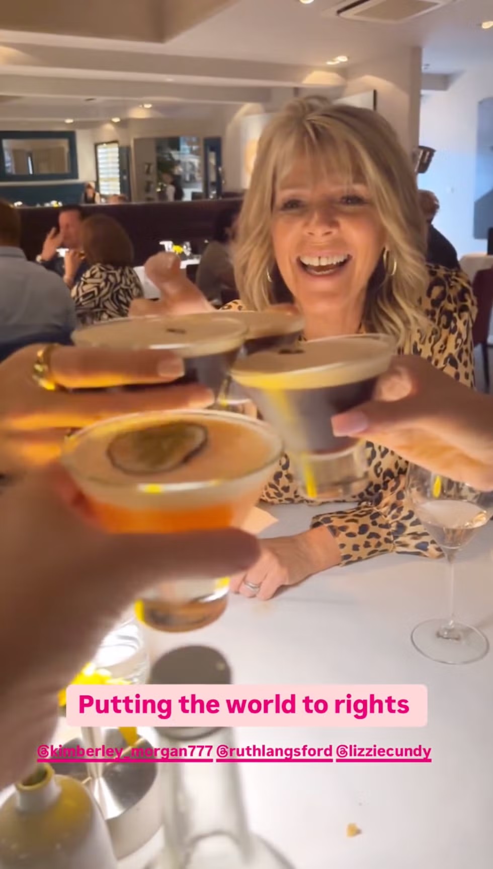Ruth Langsford on Rylan Clark's Instagram Story