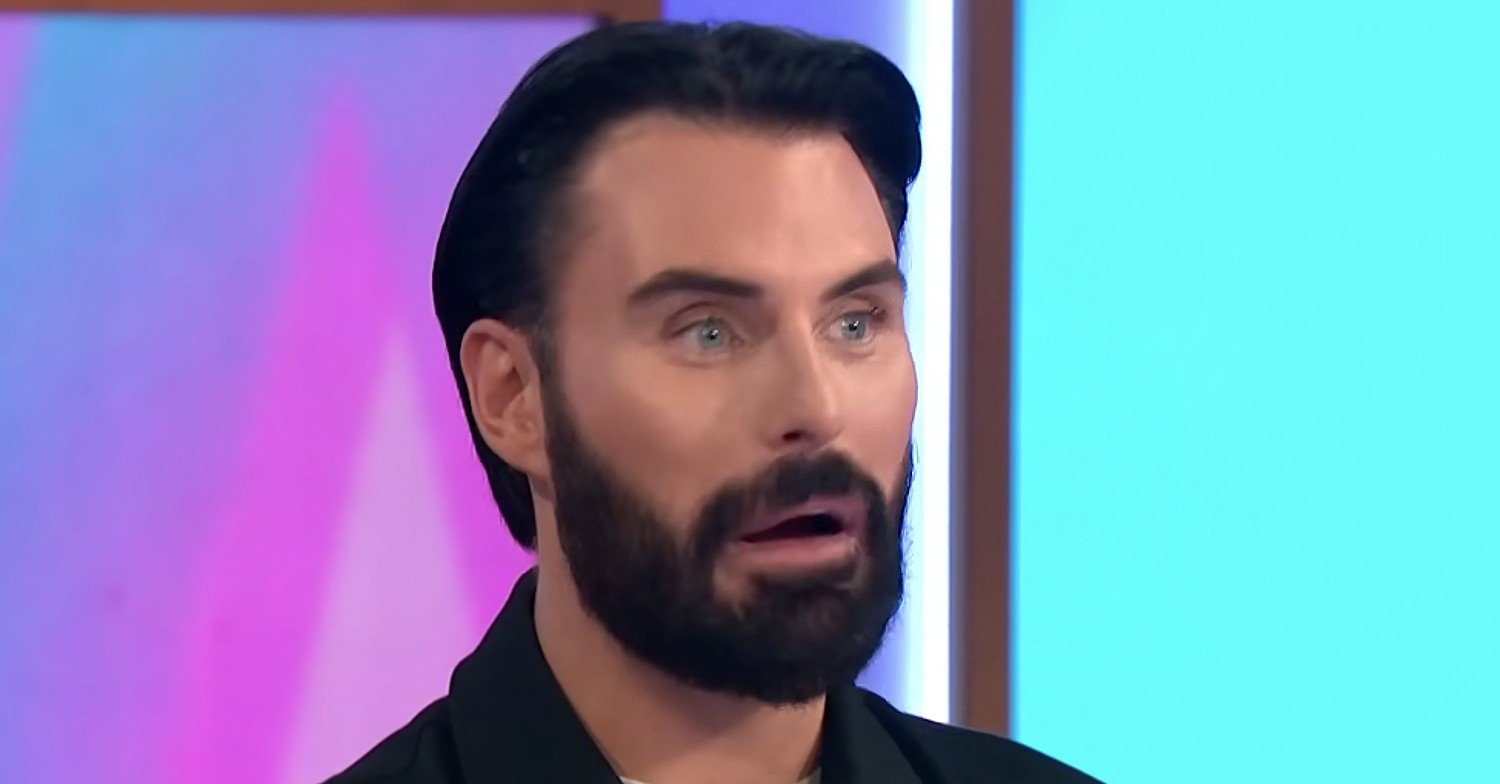Rylan Clark on Loose Women looking shocked