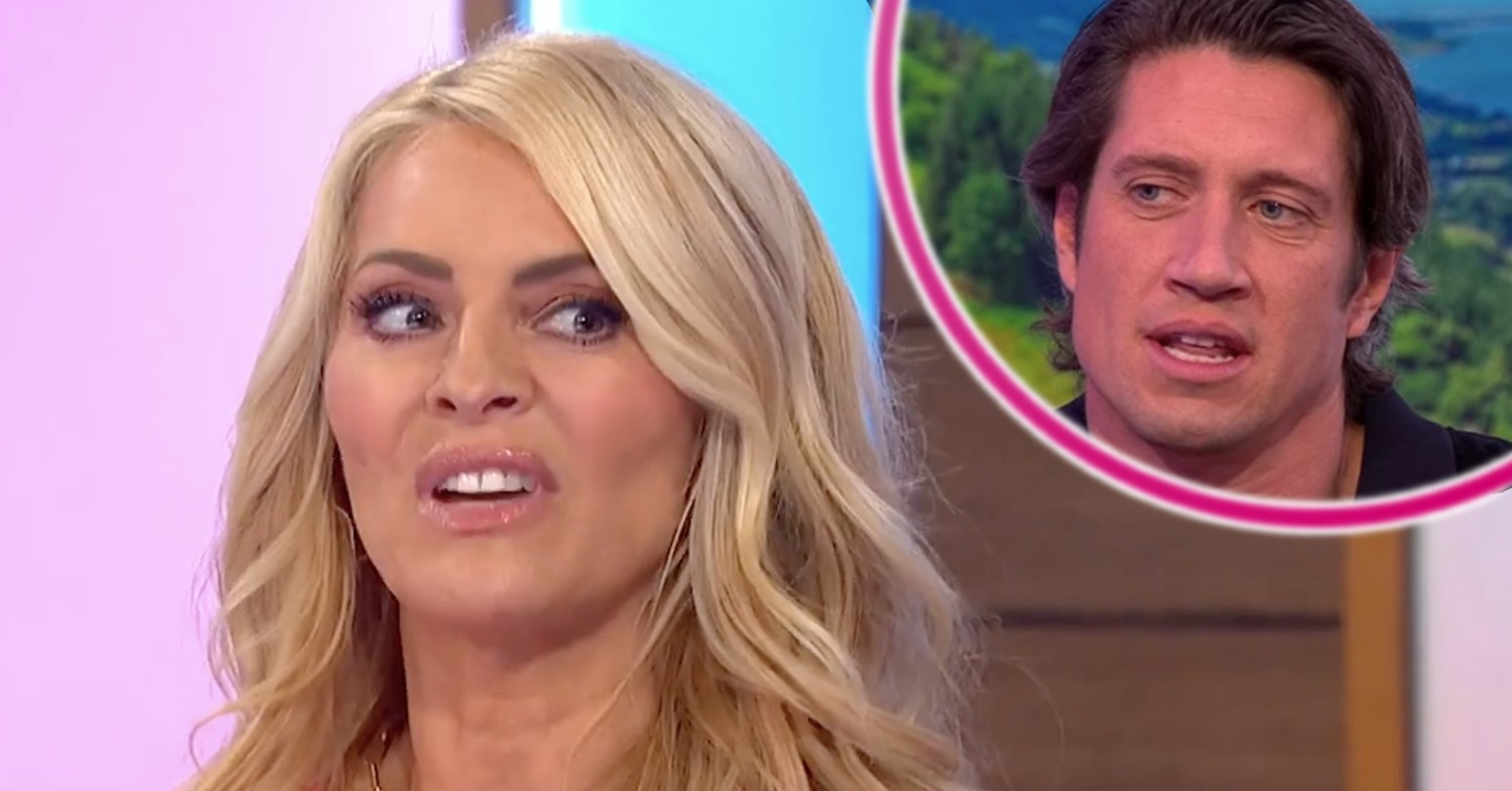 Tess Daly and Vernon looking shocked