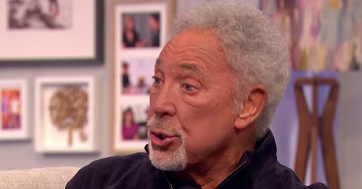 Tom Jones looking serious