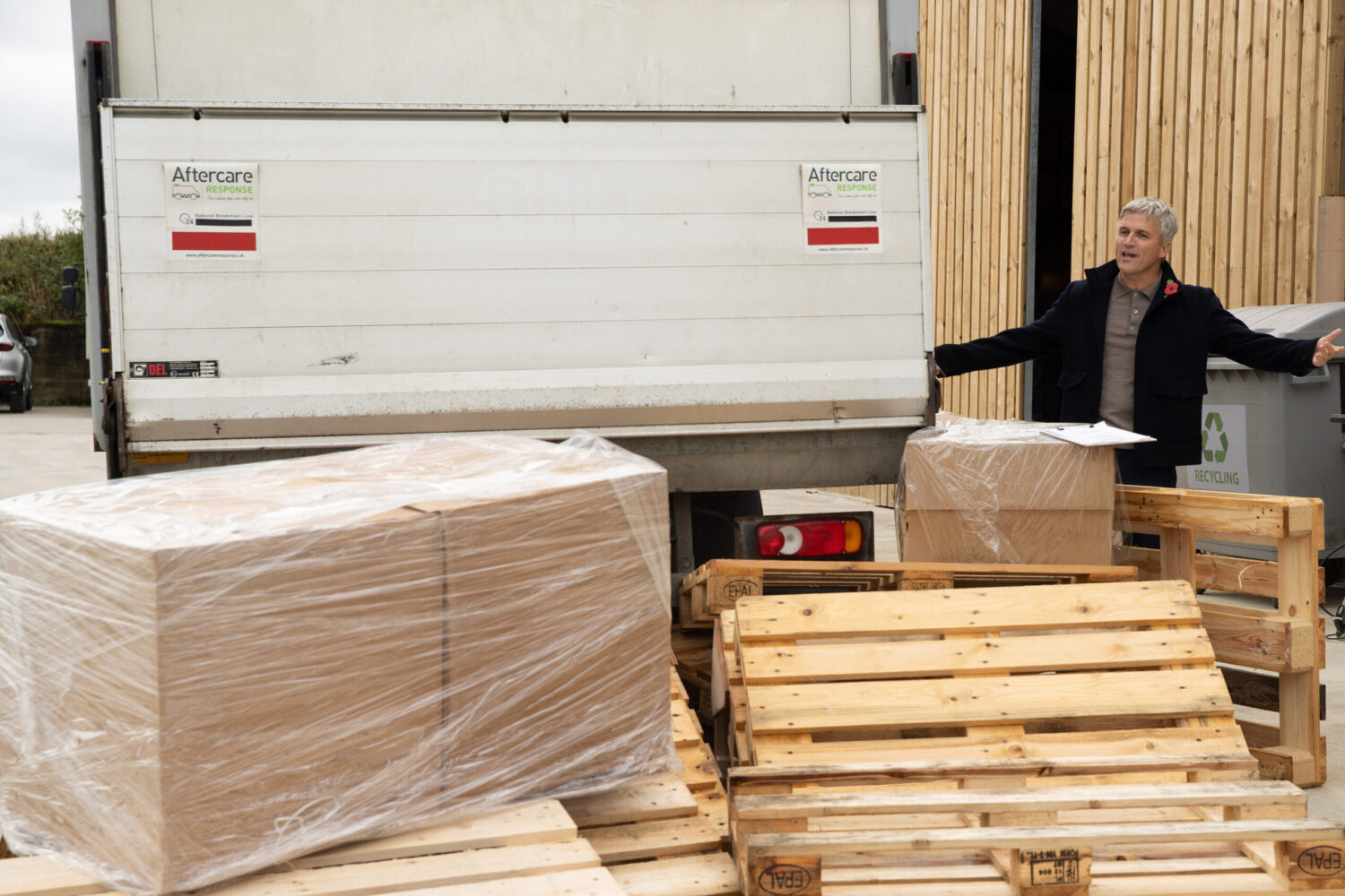 Caleb at the Haulage