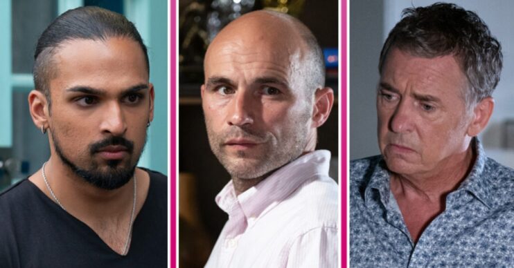 Composite image of Ravi, Teddy and Alfie on EastEnders (Credit: BBC/Composite: ED!)