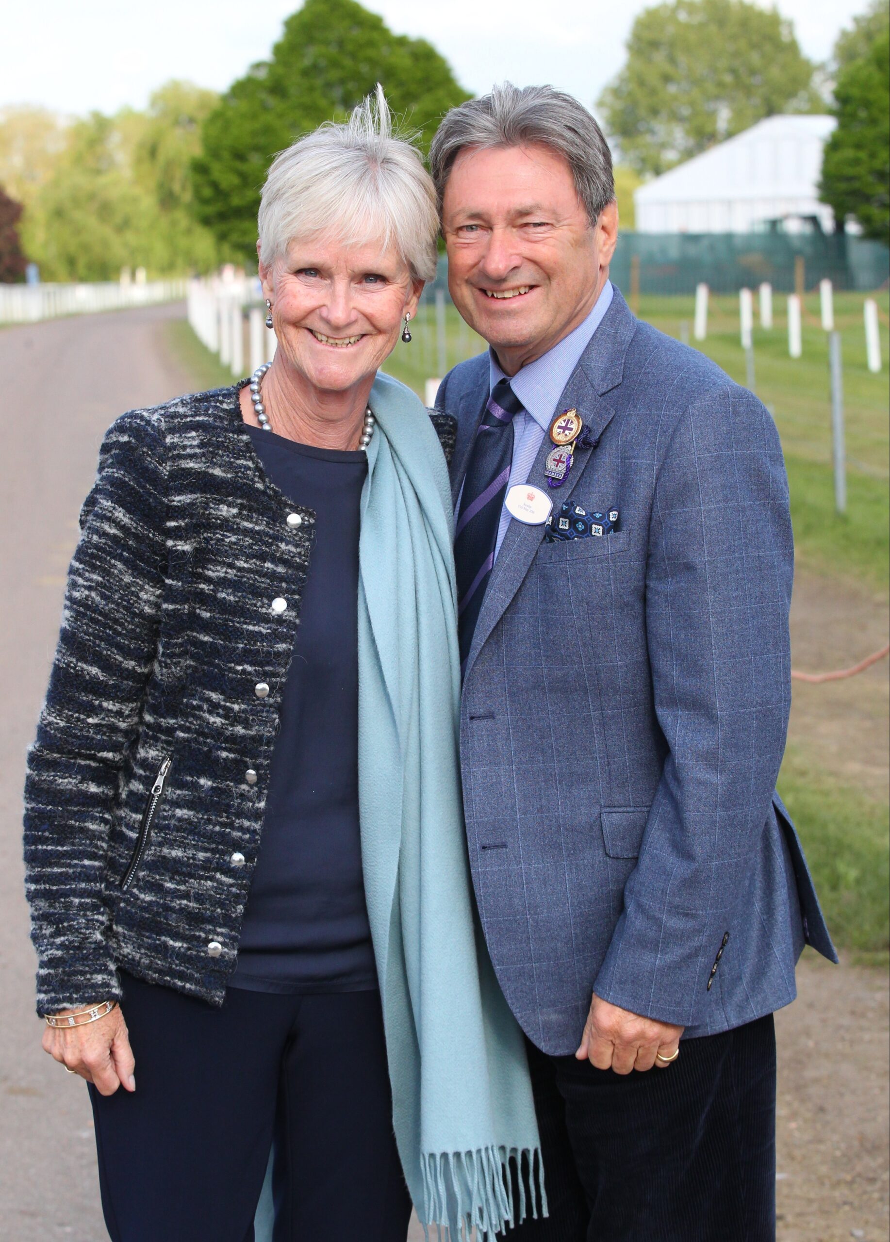 Alan Titchmarsh and wife smiling