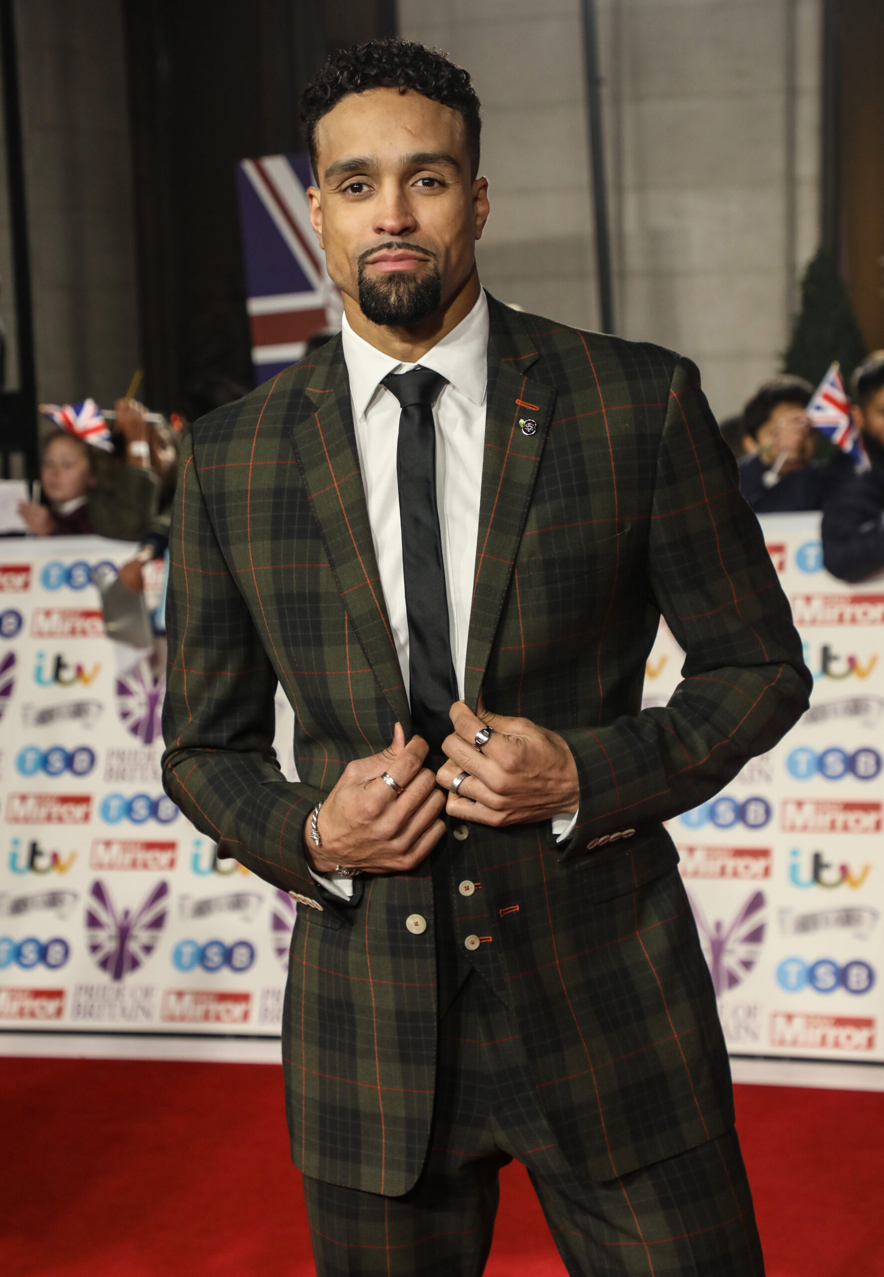 Ashley Banjo eyes to camera on the red carpet