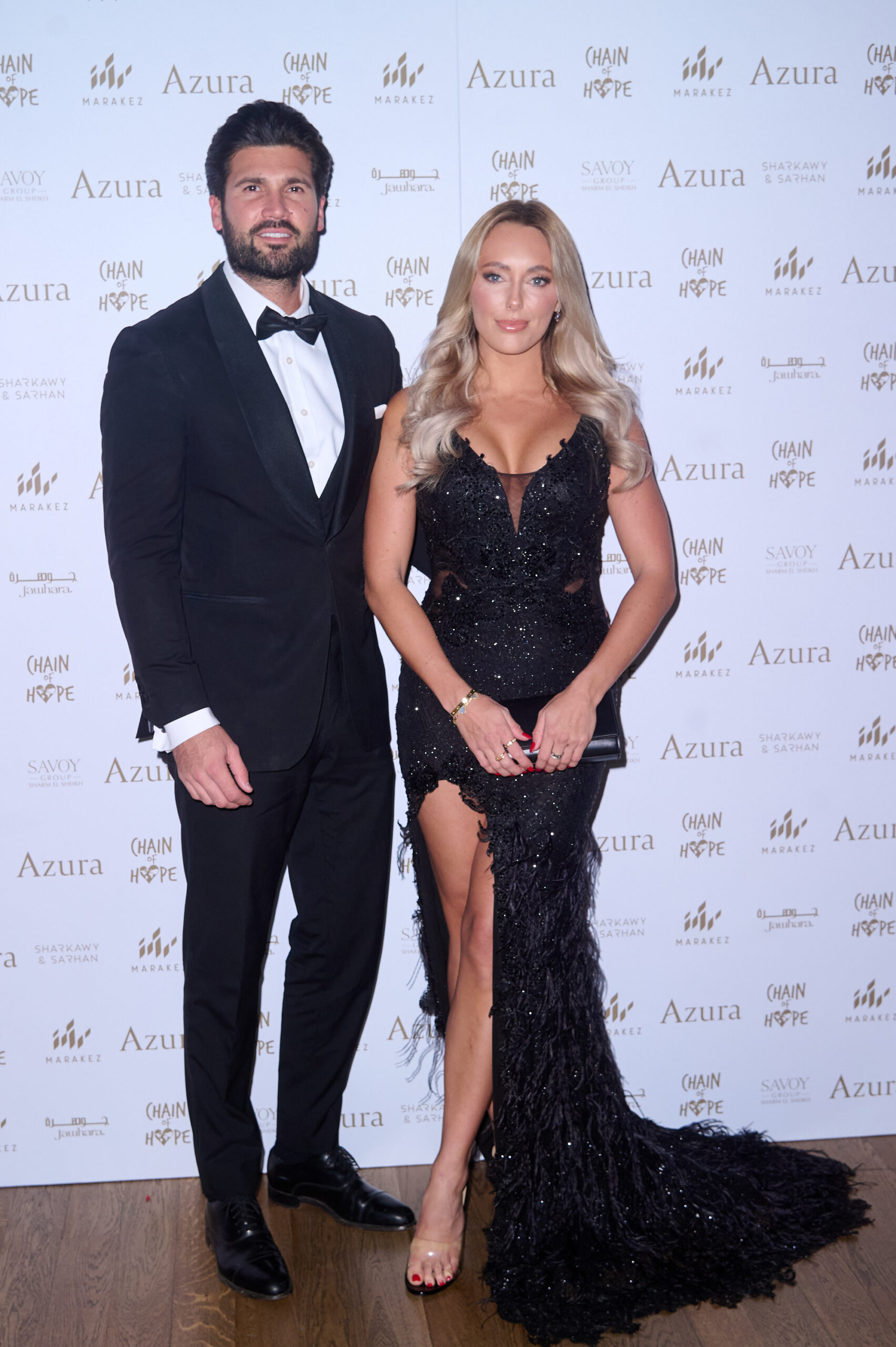 Dan Edgar and Amber Turner on the red carpet
