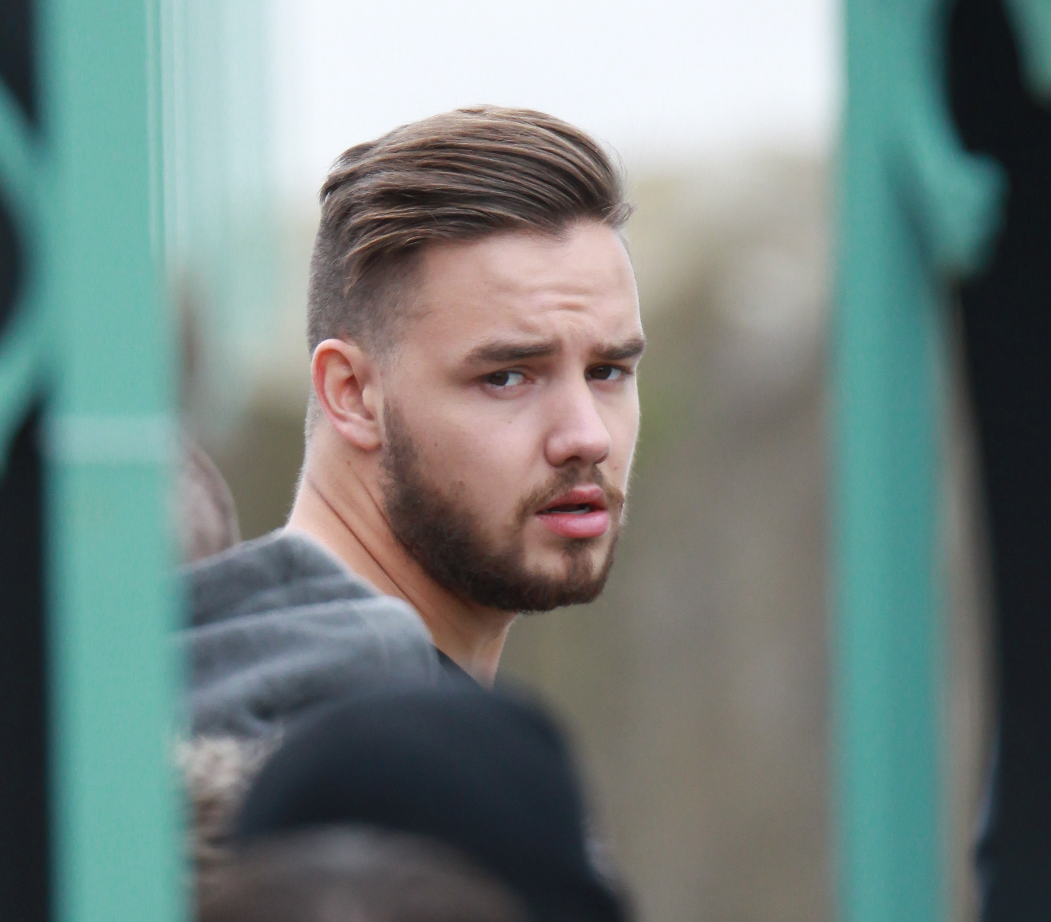 Liam Payne looking over his shoulder