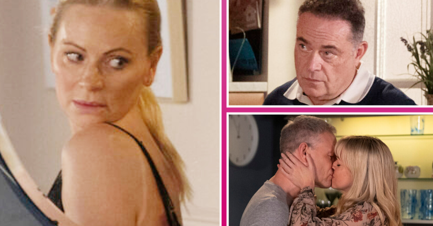 Coronation Street's Lisa Swain, Jesse, Nick and Toyah kissing