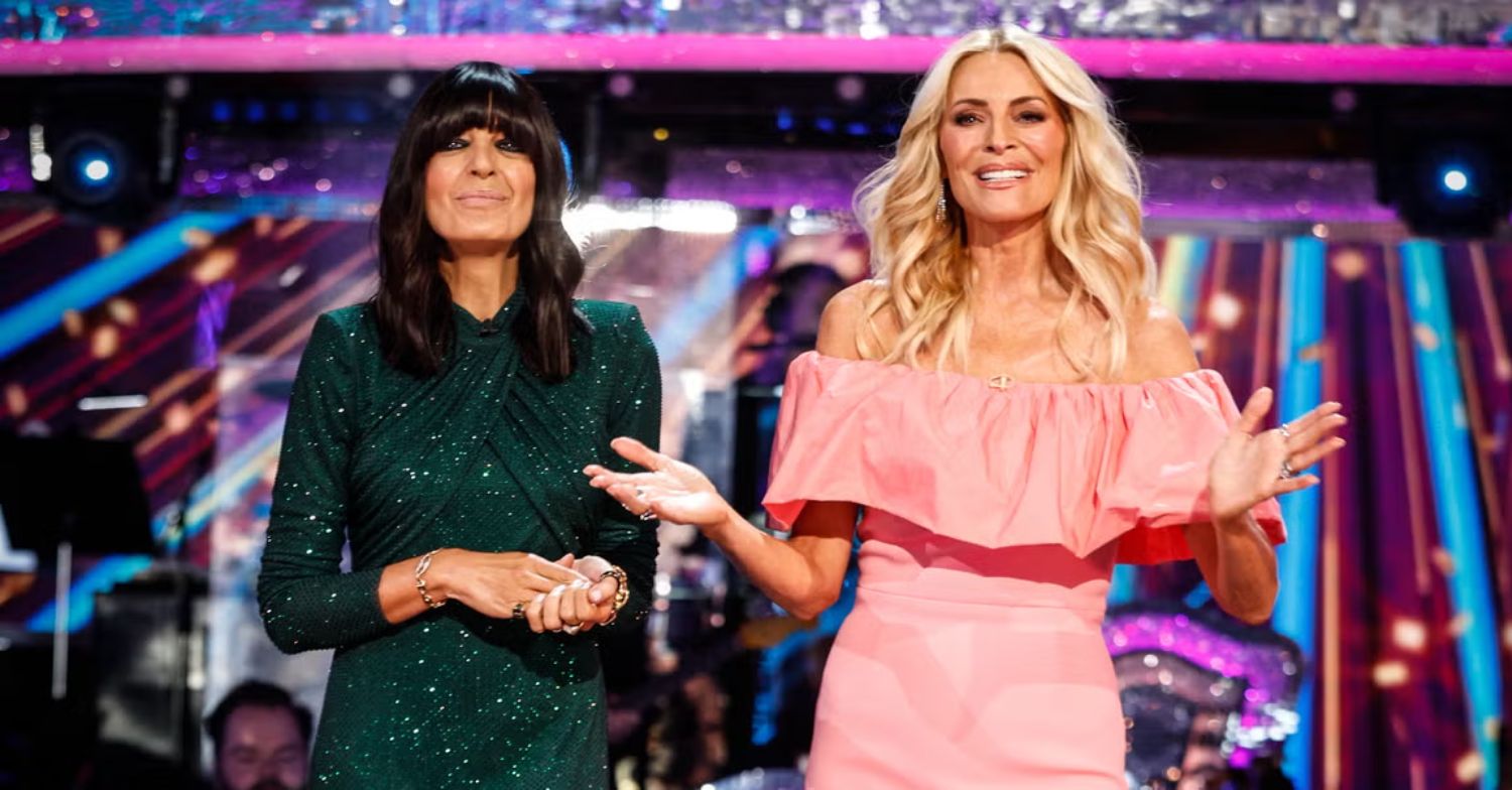 Claudia Winkleman and Tess Daly presenting Strictly