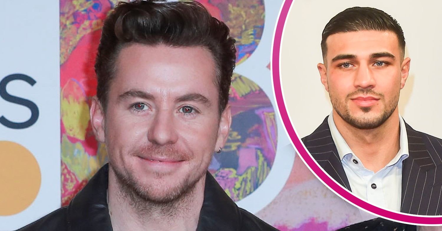 Danny Jones at the BRITs and Tommy Fury smiling at event