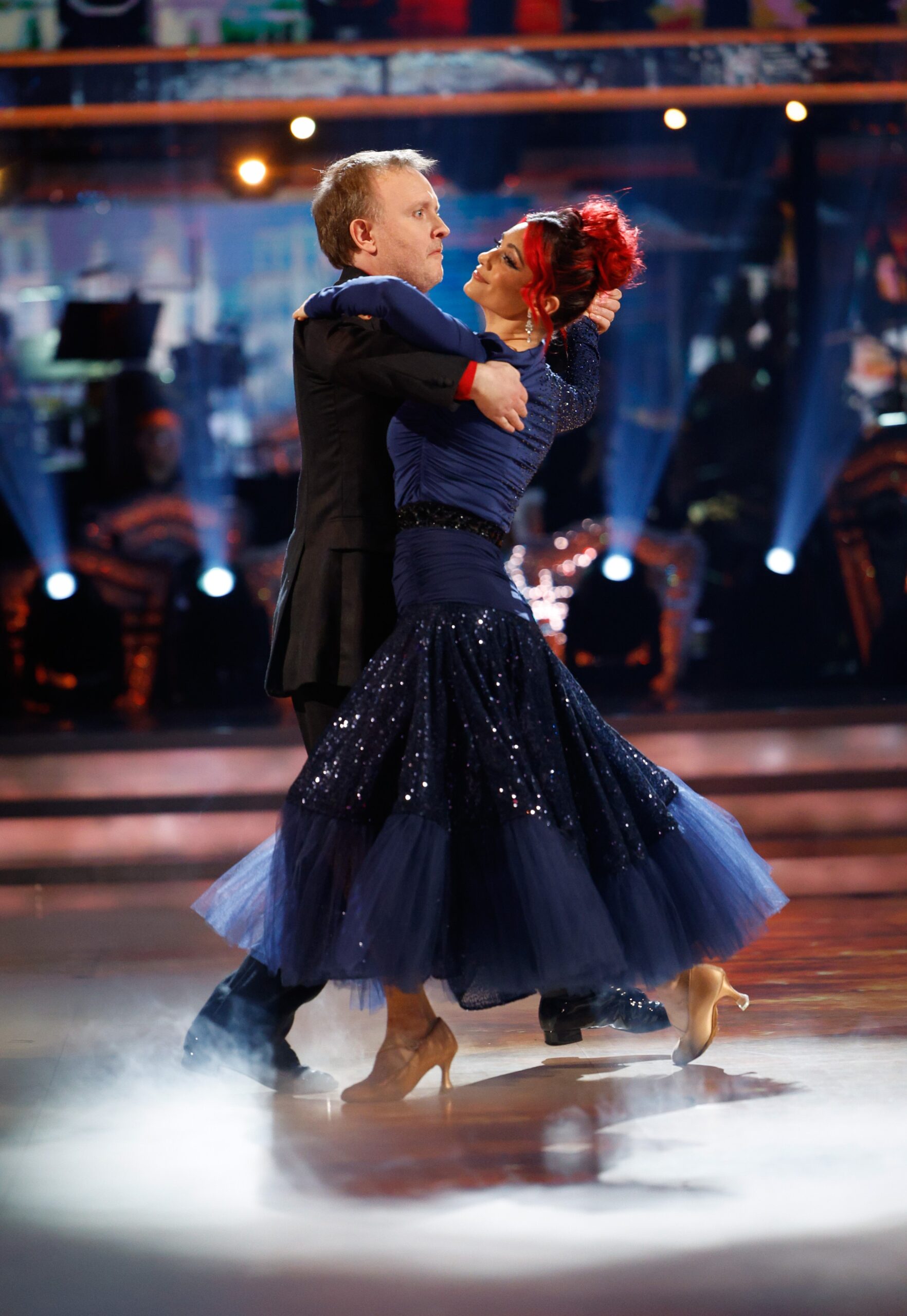 Chris McCausland and Dianne Buswell dancing on Strictly