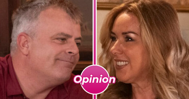 Coronation Street's Steve, Cassie, an opinion bubble
