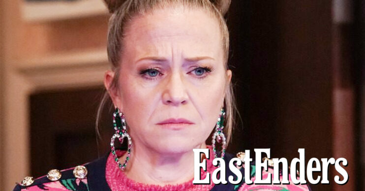 EastEnders' Linda, the EastEnders logo