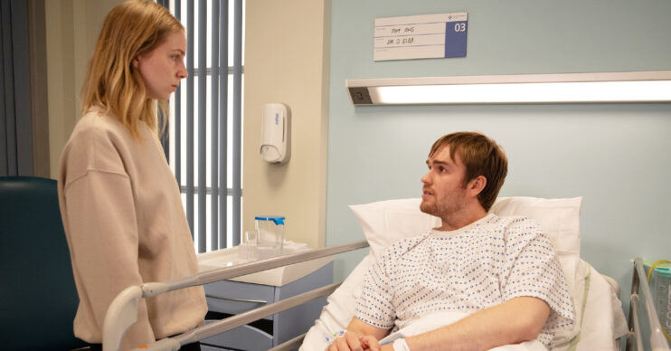 Emmerdale's Belle and Tom are in the hospital