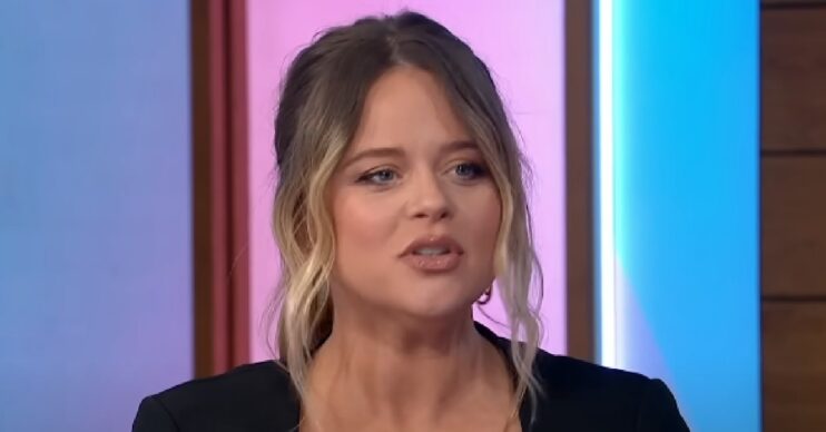 Emily Atack speaking on Loose Women