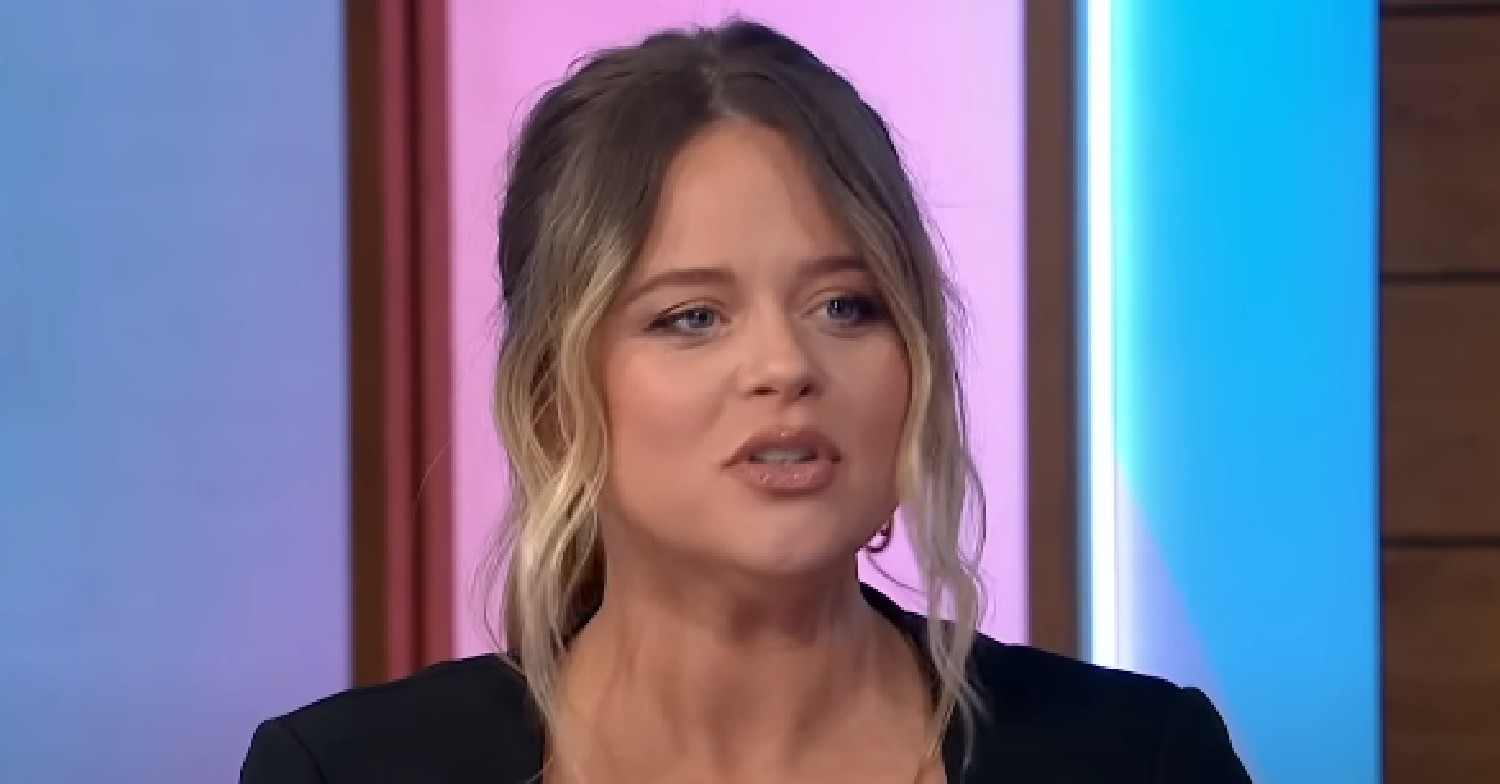 Emily Atack speaking on Loose Women