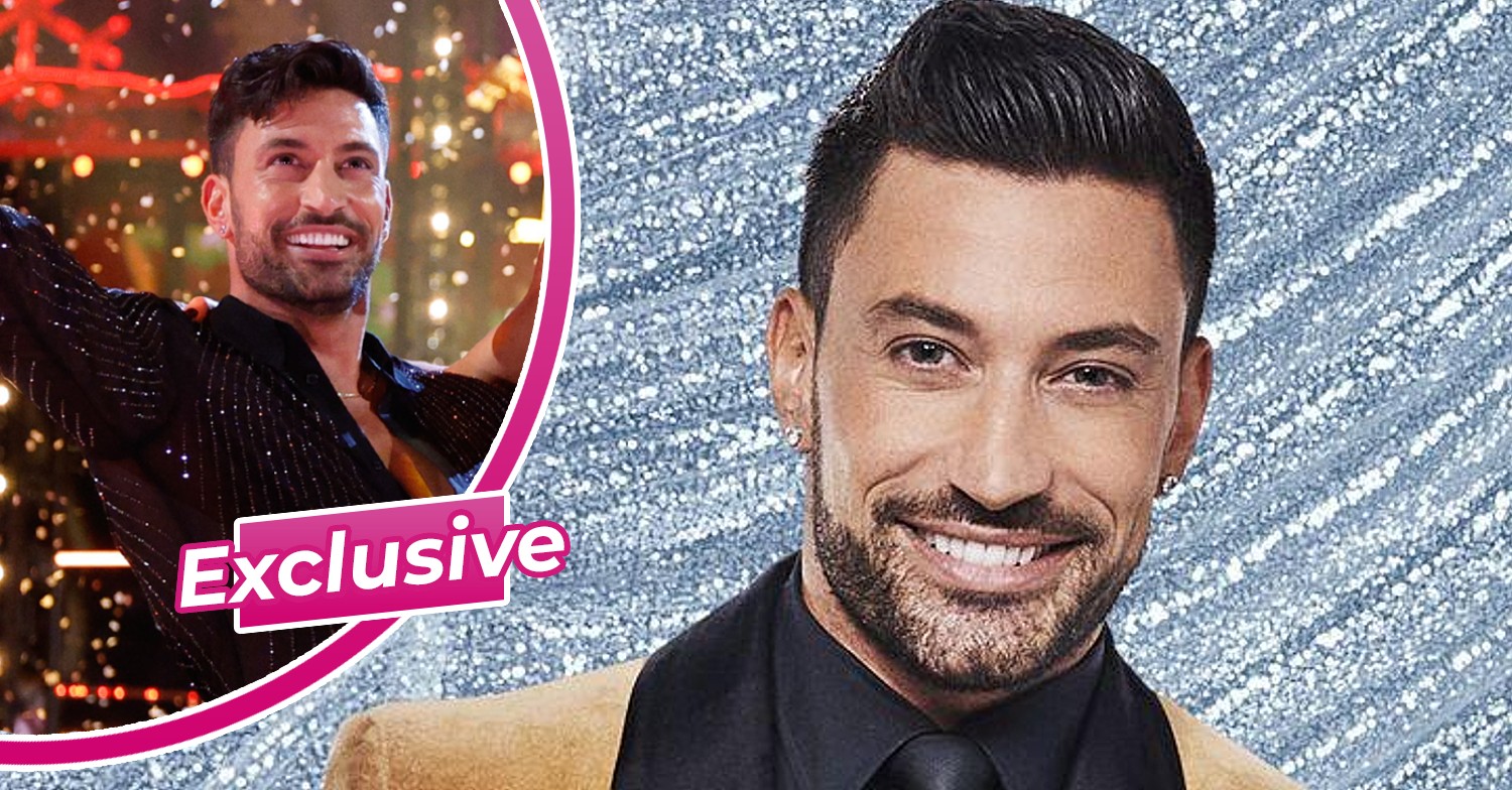 Giovanni Pernice smiling and dancing on Strictly