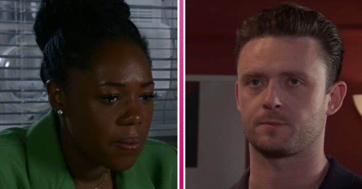 Composite image of Joel and Dee-Dee on Corrie (Credit: ITV/Composite: ED!)